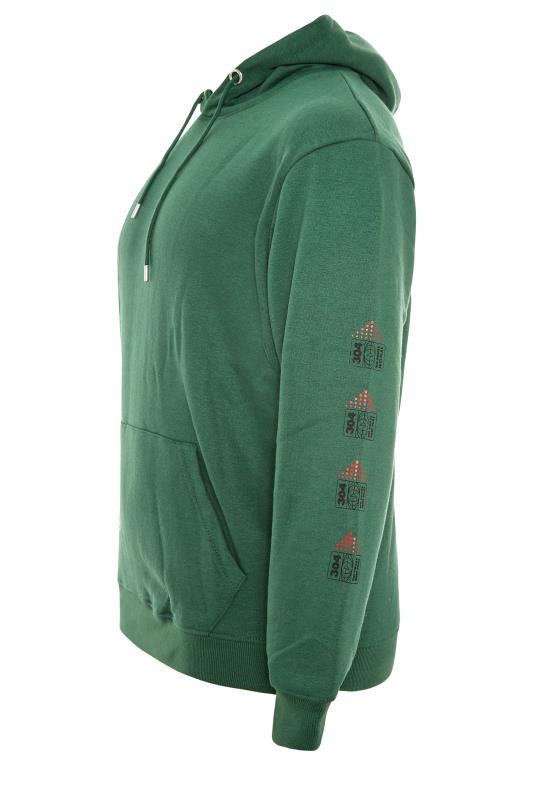 304 CLOTHING Big & Tall Green Retro Hoodie 5